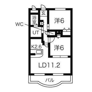 2LDK 間取り図