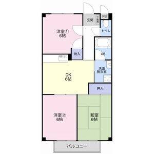 3DK 間取り図