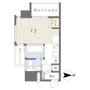 ワンルーム 間取り図