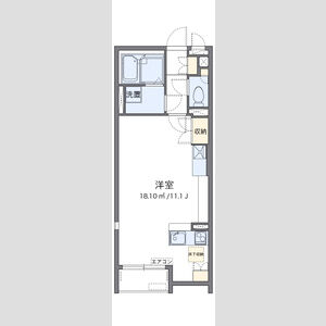 ワンルーム 間取り図