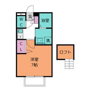1K 間取り図