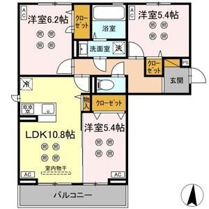 3LDK 間取り図