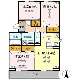 3LDK 間取り図
