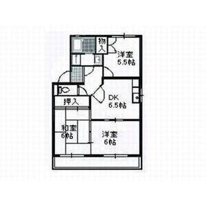 3DK 間取り図
