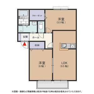 2DK 間取り図