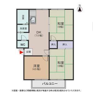 3DK 間取り図