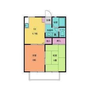 2DK 間取り図