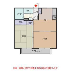 2DK 間取り図