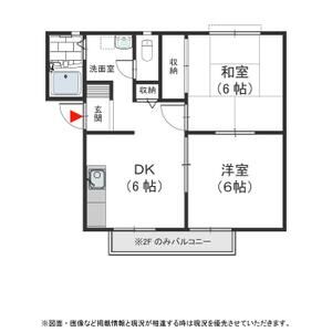 2DK 間取り図
