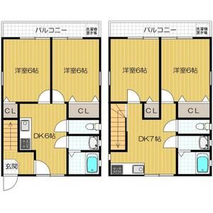4DK 間取り図
