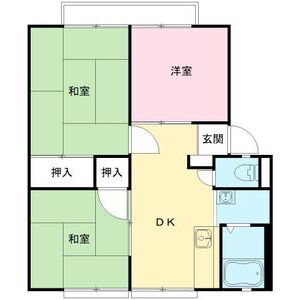 3DK 間取り図