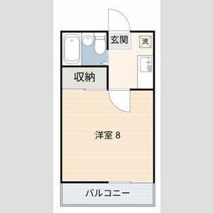 1K 間取り図