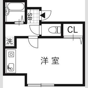 ワンルーム 間取り図