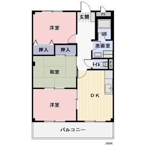 3DK 間取り図