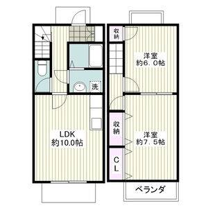 2LDK 間取り図