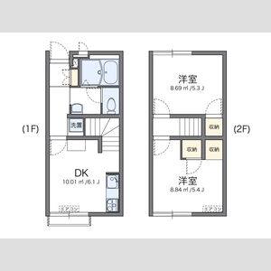2DK 間取り図