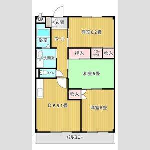 3DK 間取り図