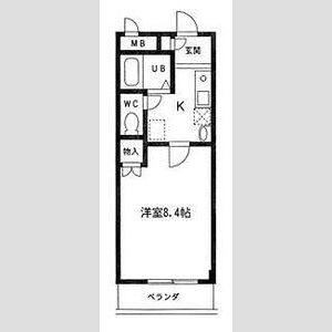 1K 間取り図