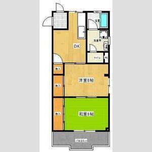 2DK 間取り図