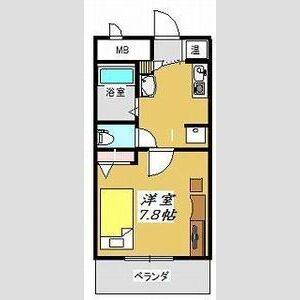 1K 間取り図
