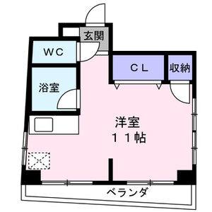 ワンルーム 間取り図