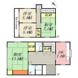 4DK 間取り図