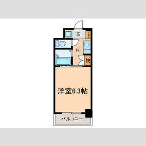 1K 間取り図
