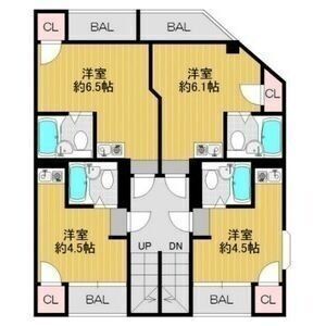 1R 間取り図