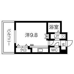 ワンルーム 間取り図