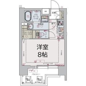 1K 間取り図