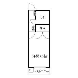 ワンルーム 間取り図