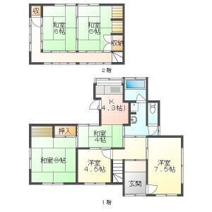 6LDK 間取り図