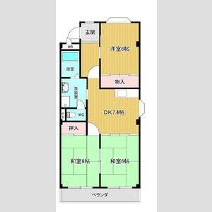 3DK 間取り図