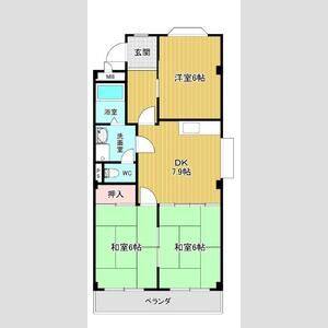 3DK 間取り図