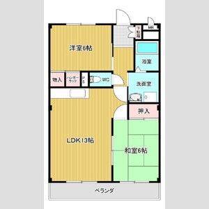 2LDK 間取り図