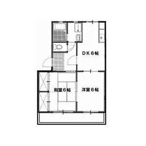 2DK 間取り図