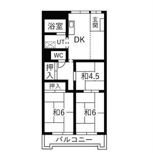 3DK 間取り図