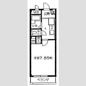1K 間取り図