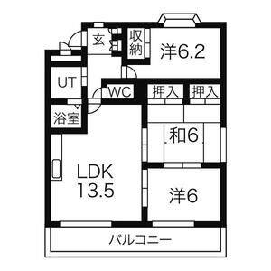 3LDK 間取り図