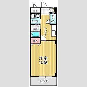 1K 間取り図