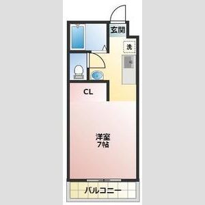 ワンルーム 間取り図