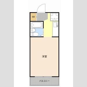 ワンルーム 間取り図