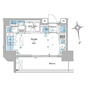 ワンルーム 間取り図