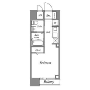 ワンルーム 間取り図