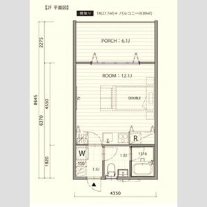 ワンルーム 間取り図