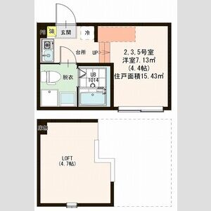 ワンルーム 間取り図