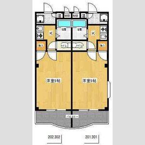 1K 間取り図