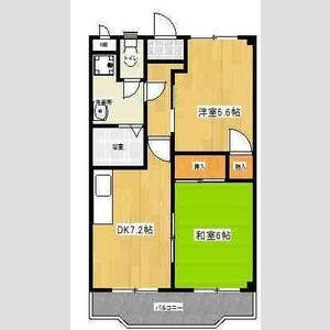 2DK 間取り図