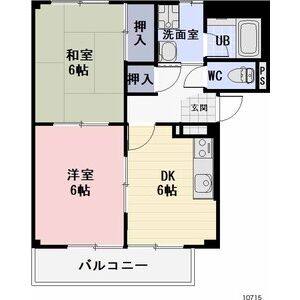 2DK 間取り図