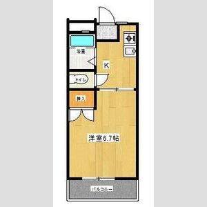 1K 間取り図
